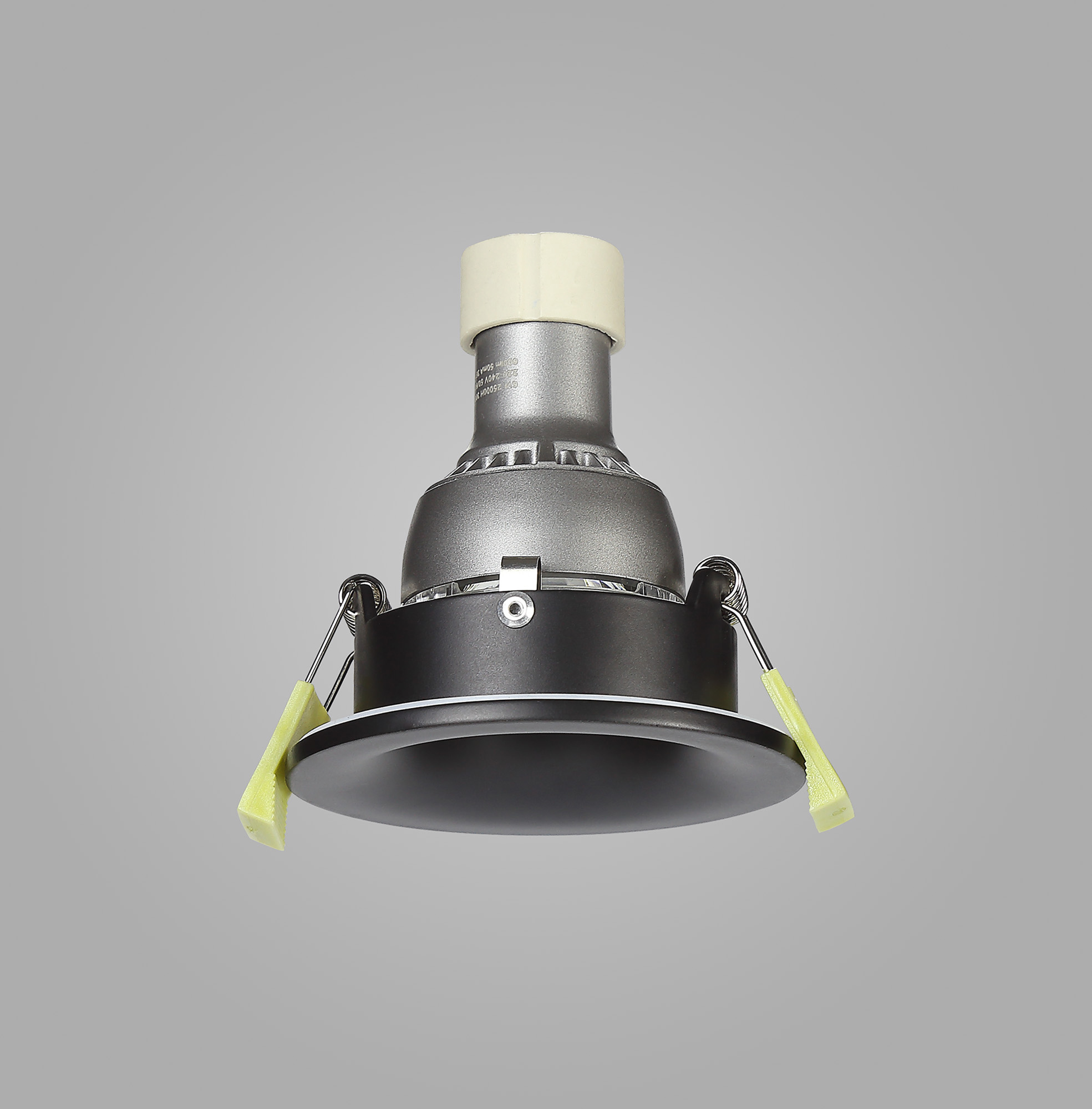 Bruve GU10 Recessed Round Matt Black IP65 Downlighter, Cut-Out 68mm DX200401  Dlux Bruve IP65